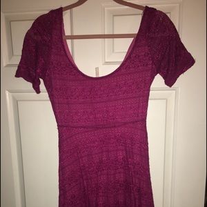 Pink mini dress